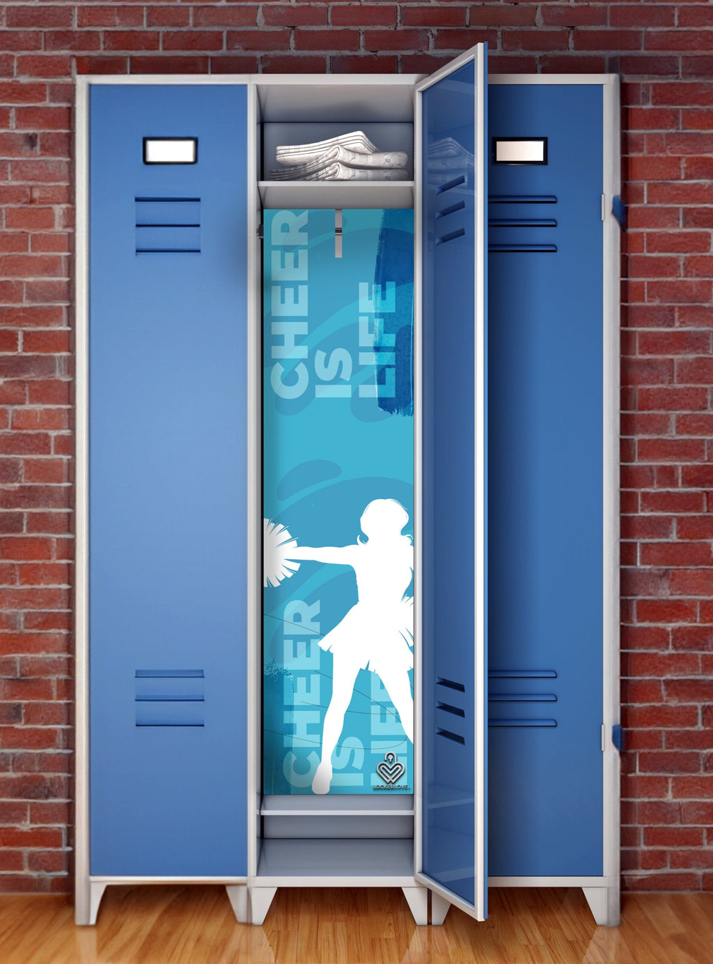 Cheer Is Life — Cheerleading Locker Mural | Locker Love