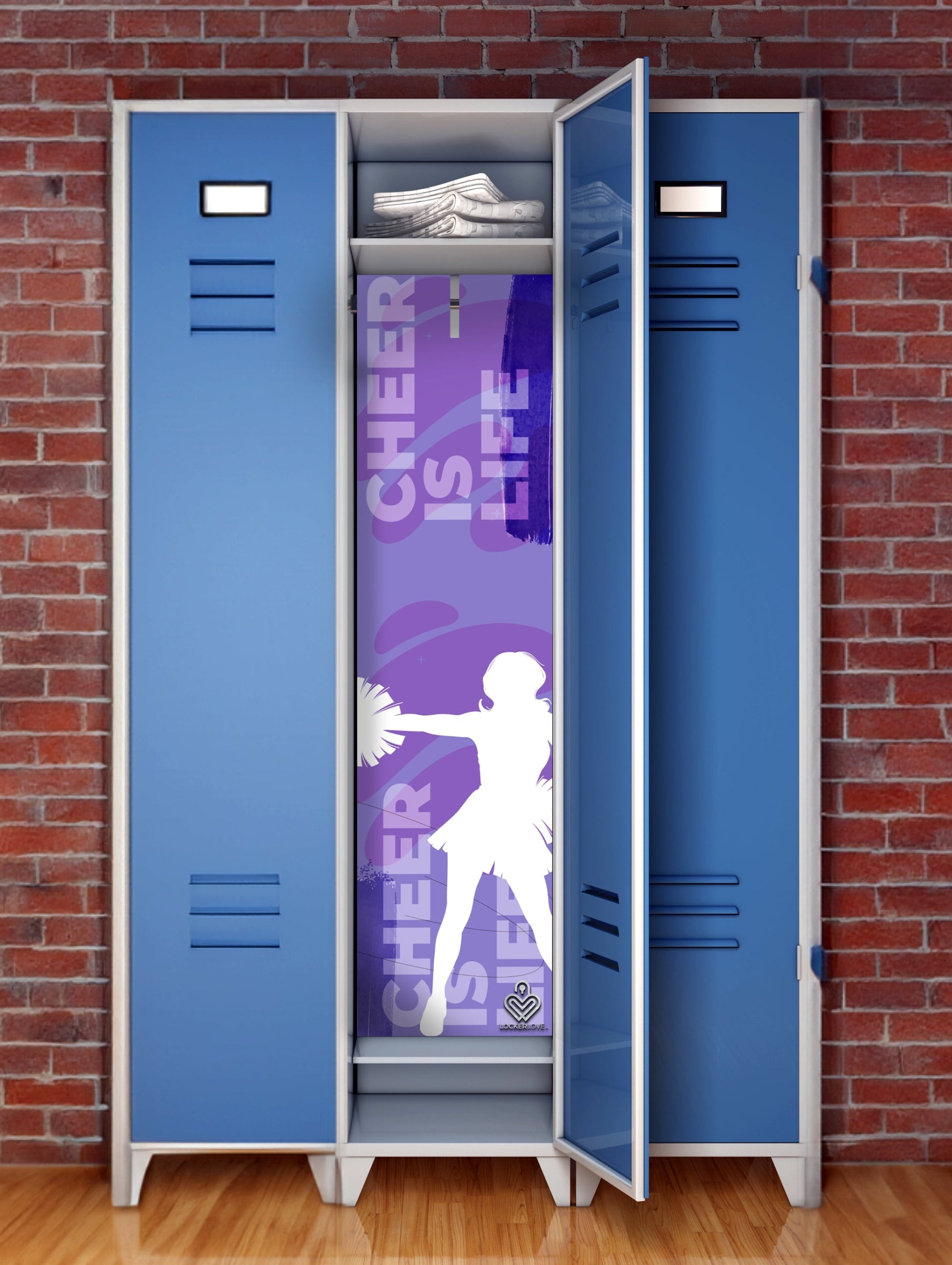 Cheer Is Life — Cheerleading Locker Mural | Locker Love