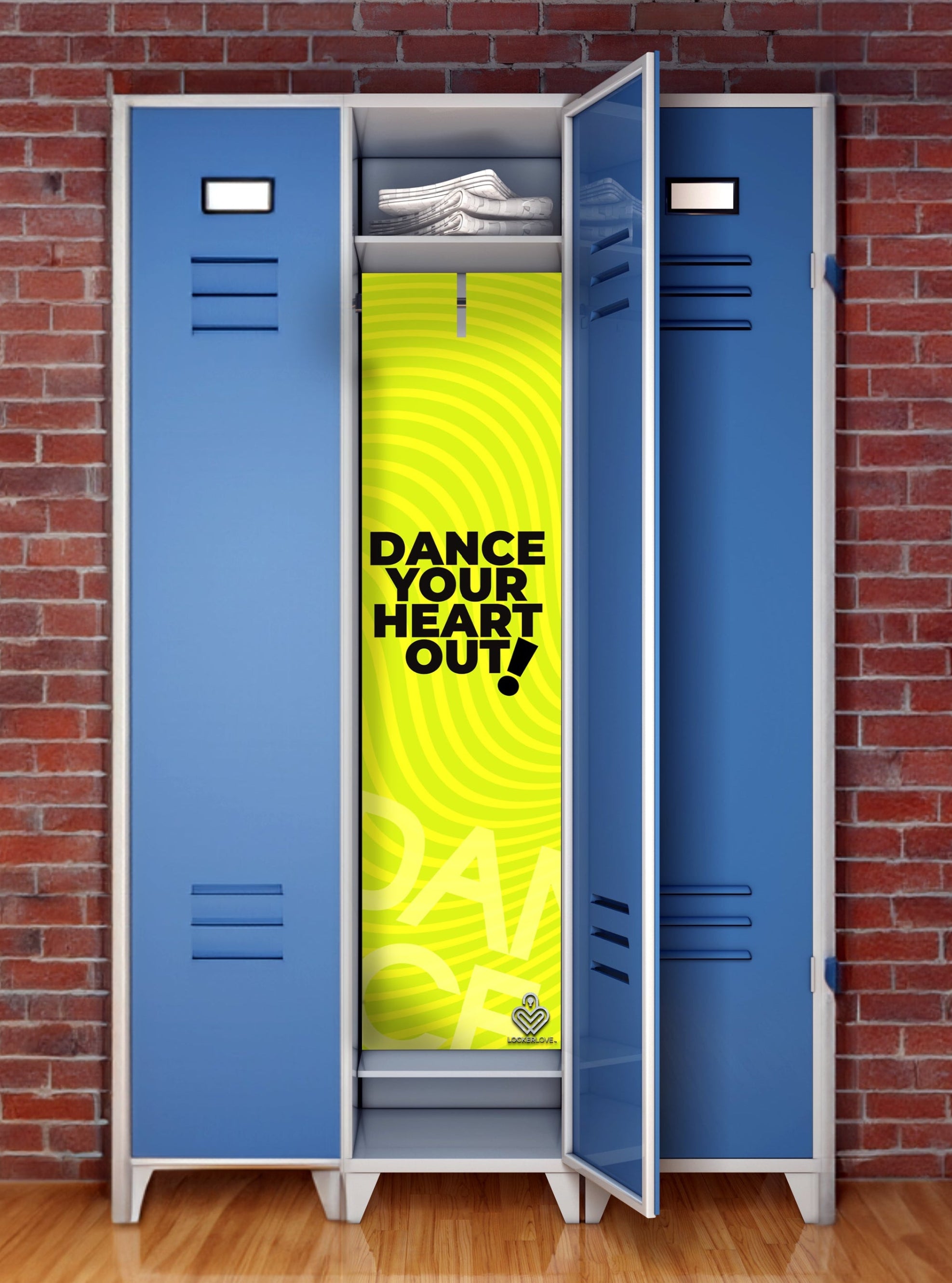 Dance Your Heart Out — Dance Locker Mural | Locker Love