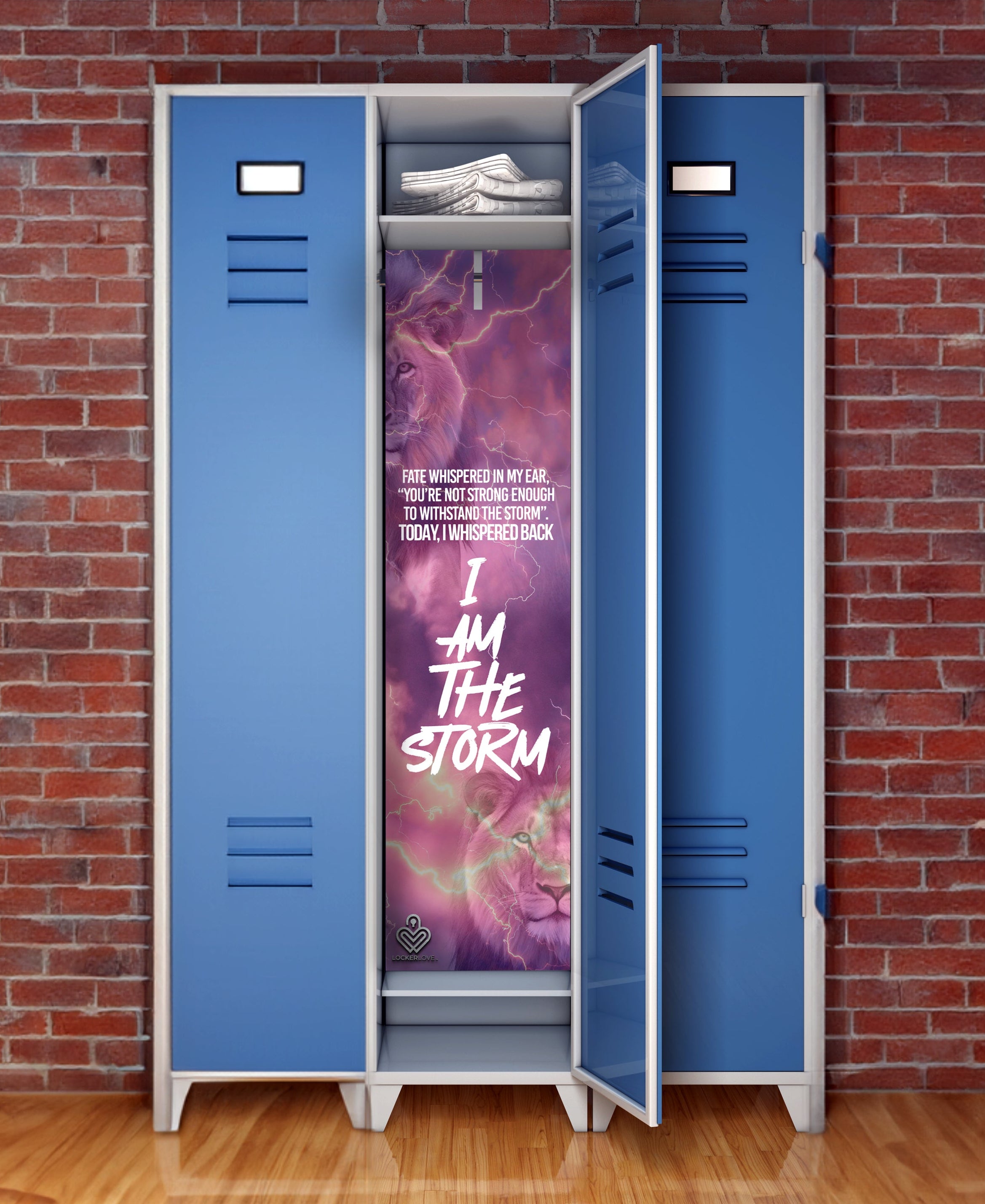 I Am the Storm — Motivational Locker Mural | Locker Love