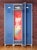 Bump. Set. Strike. — Volleyball Locker Mural | Locker Love
